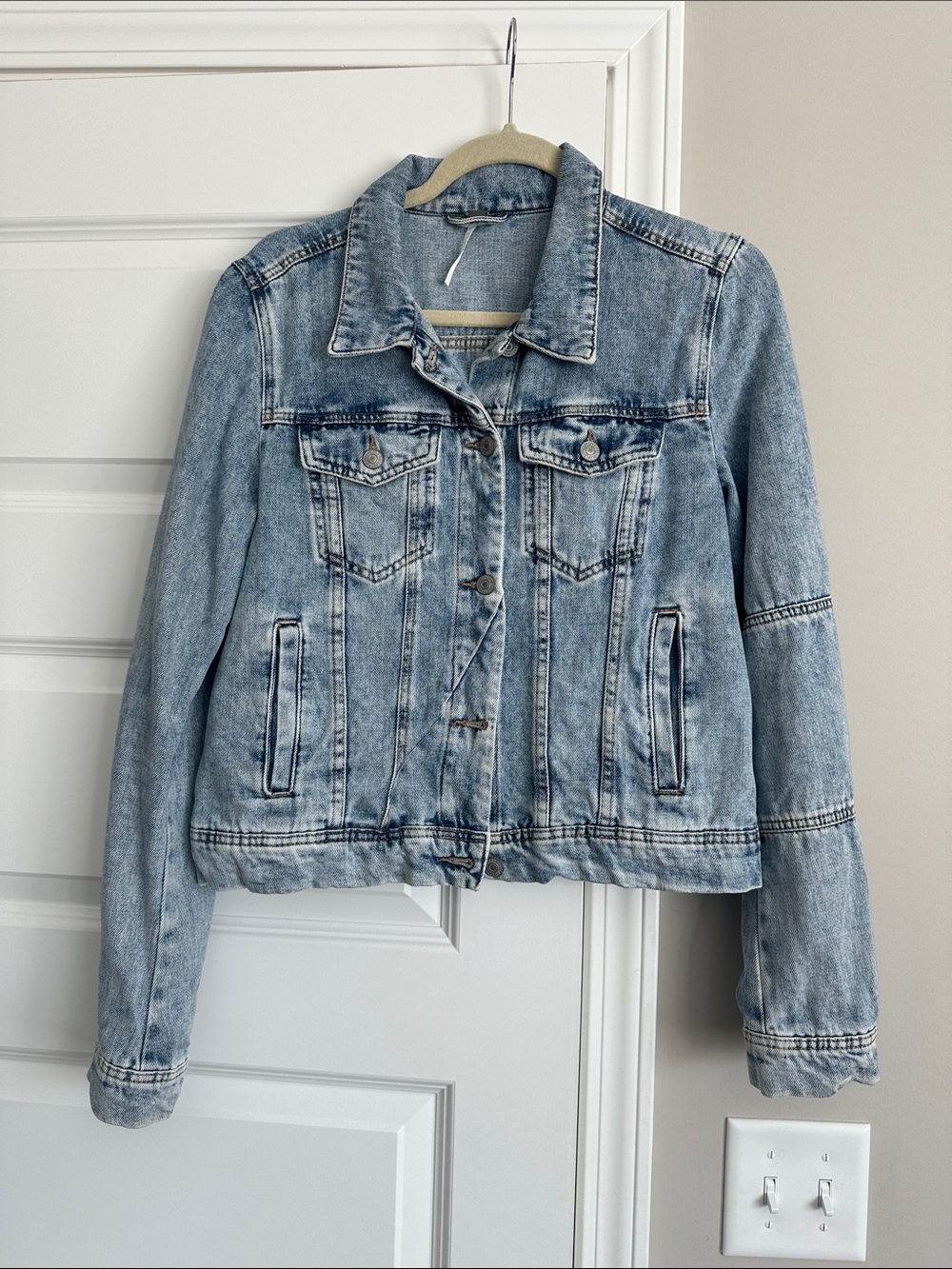 Free People Light Blue Denim Jacket